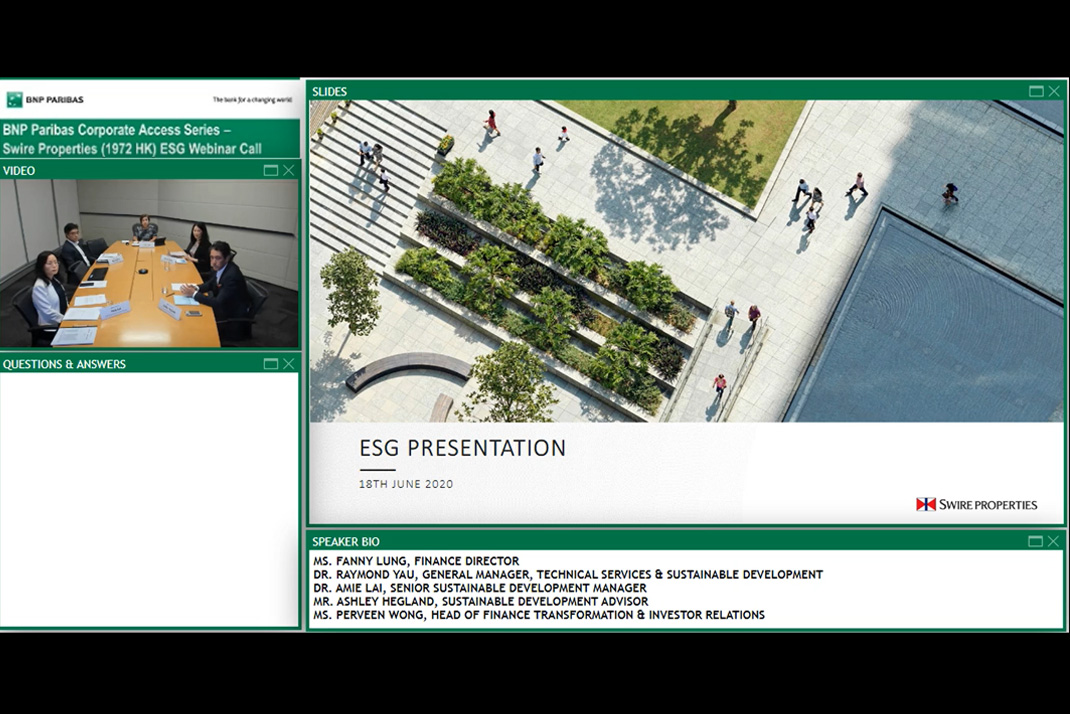 Investor Relations Swire Properties SD Report 2020